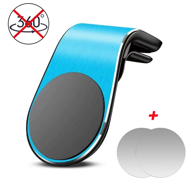 Magnetic Car Phone Holder Mobile Support For The Car Cell phone Support Mobile Door For Auto For iphone Xiaomi Huawei Samsung Oasis Select Simple Blue