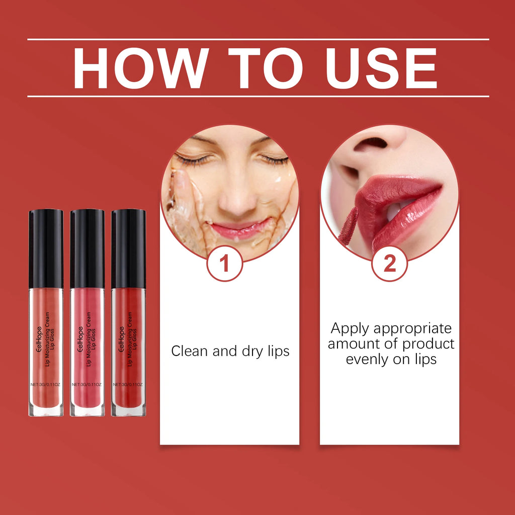 Eelhope Moisturizing Lip Gloss – Non-Sticky, Glowing & Waterproof Moisturizing Lip Gloss Oasis Select