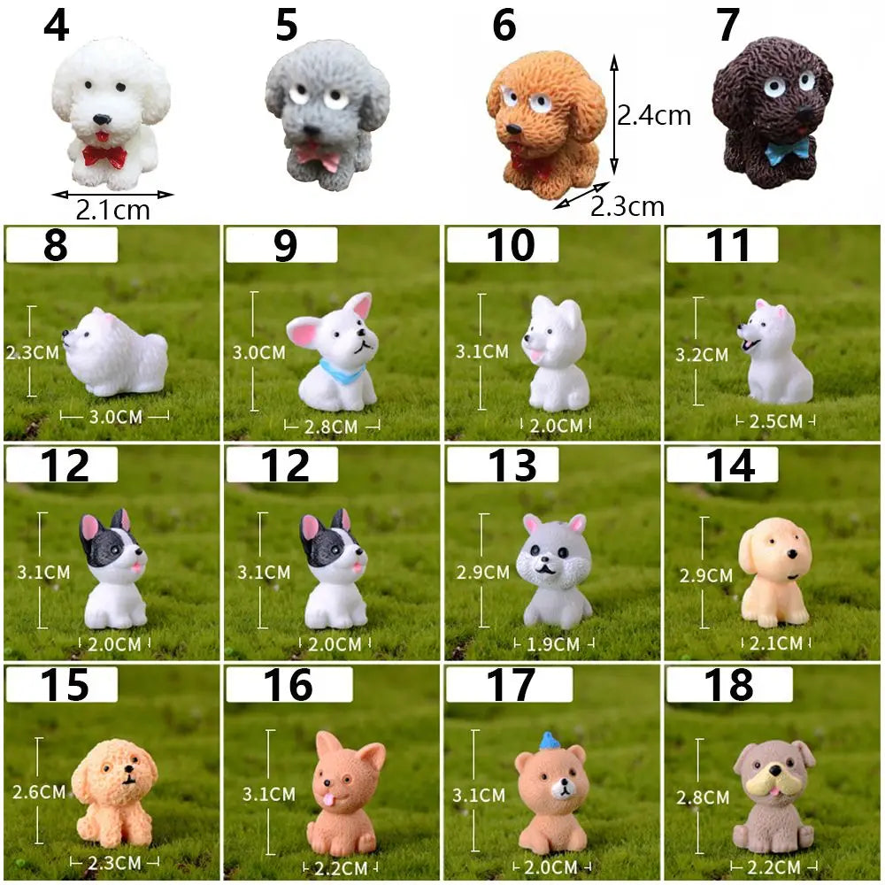 Mini White Bear Polar Bear Figurines Simulation Home Micro Landscape Garden Miniatures Animal Home Decor Accessories Oasis Select