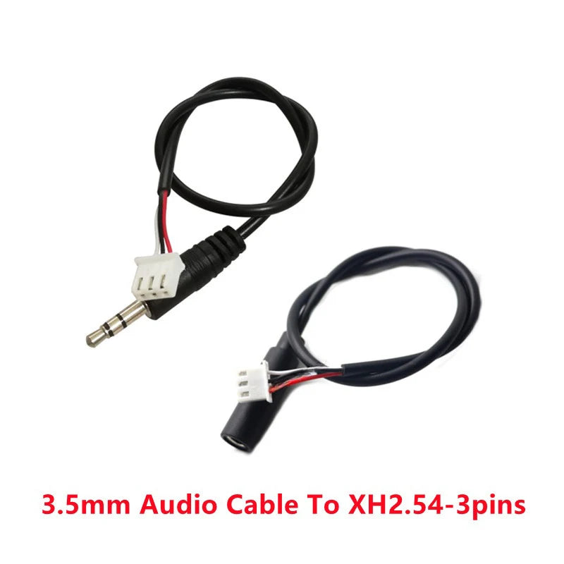 XH2.54 Terminal 3p Male, 3.5mm AUX Jack, 3 Core Amplifier Extension Line, Audio Cable Oasis Select