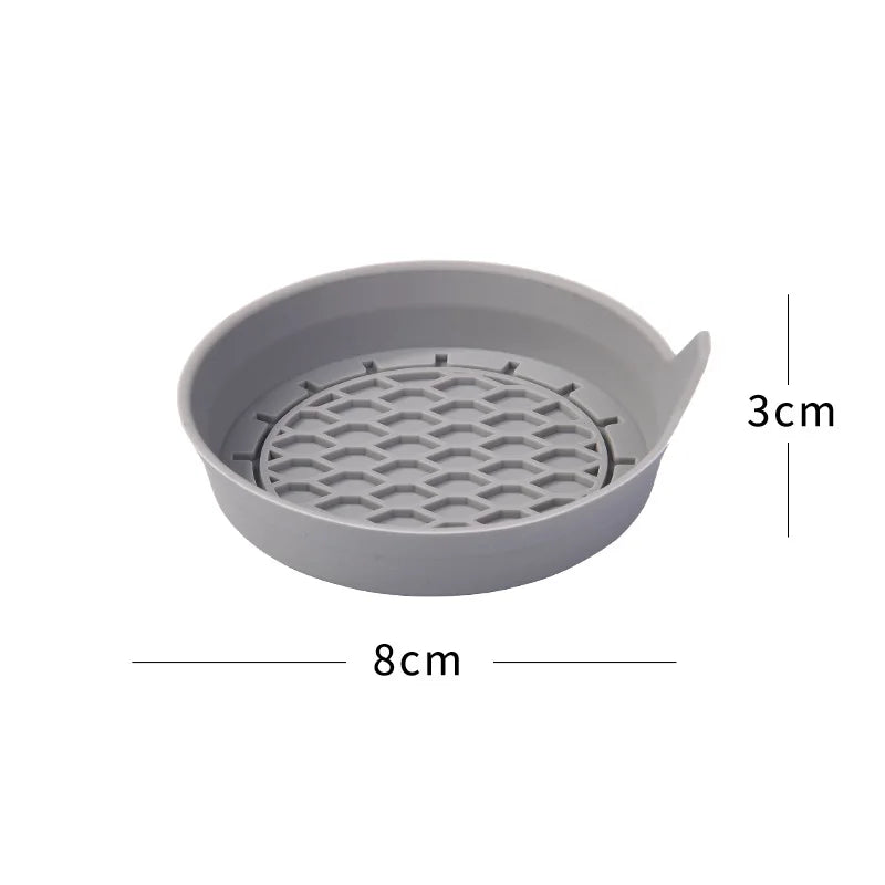 8cm Silicone Car Cup Holder Coaster – Anti-Slip Waterproof