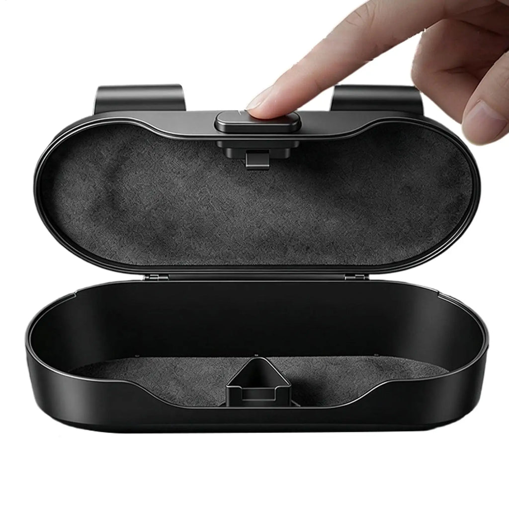 Car Glasses Box Portable Car Sunglasses Holder In The Car Driving Glasses Holder Eyeglass Case Sun Visor Car Lenses Holder Oasis Select