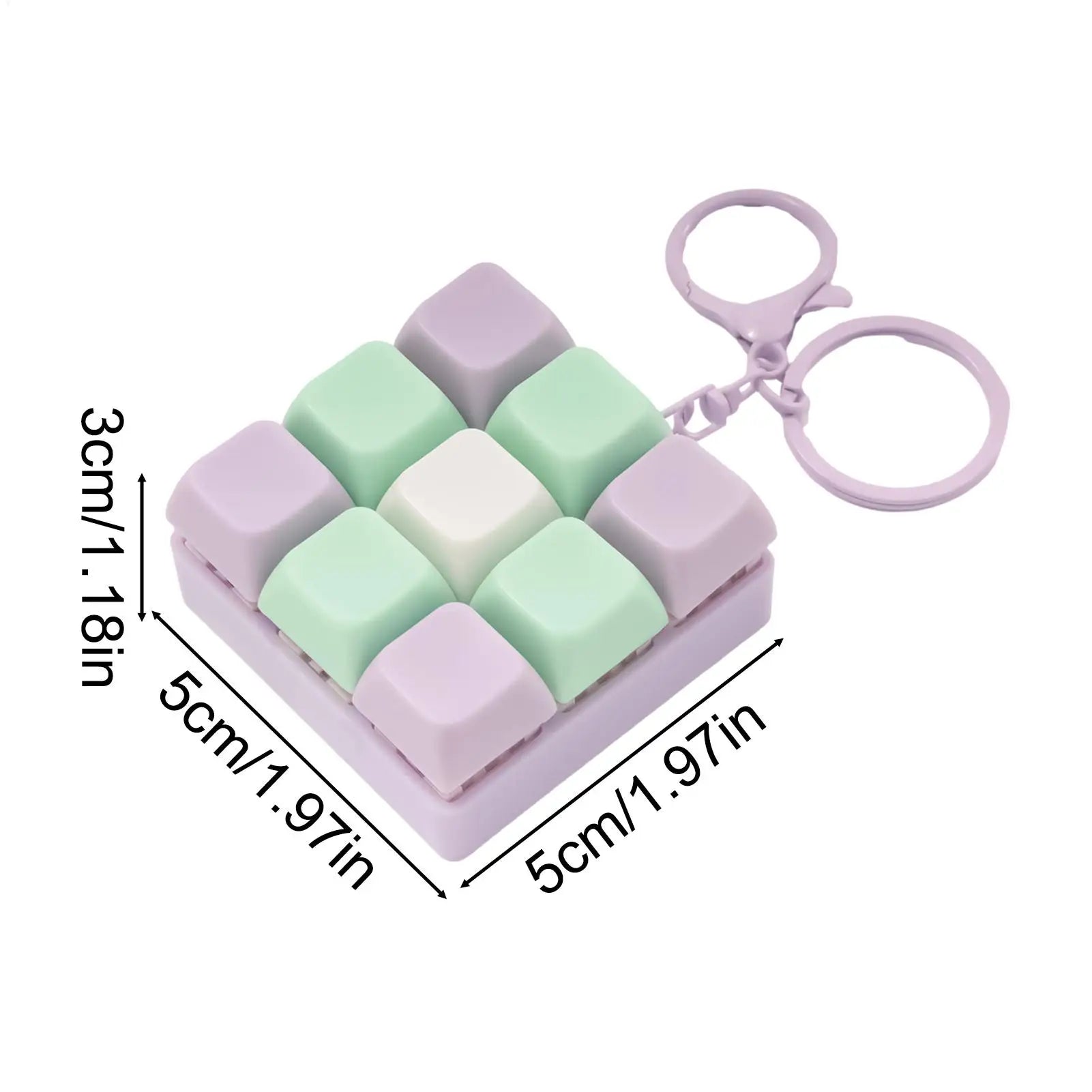 Fidget Decompressions 9 Keyboard Antistress Toys Stress-relieving Finger Keyboard Games Keychain Keyboard Clicker Fidget toys Oasis Select