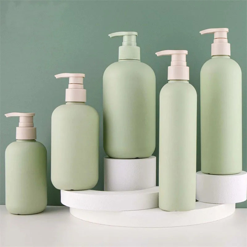 Avocado Green Refillable Pump Bottle – Lotion & Shampoo 200–500ml