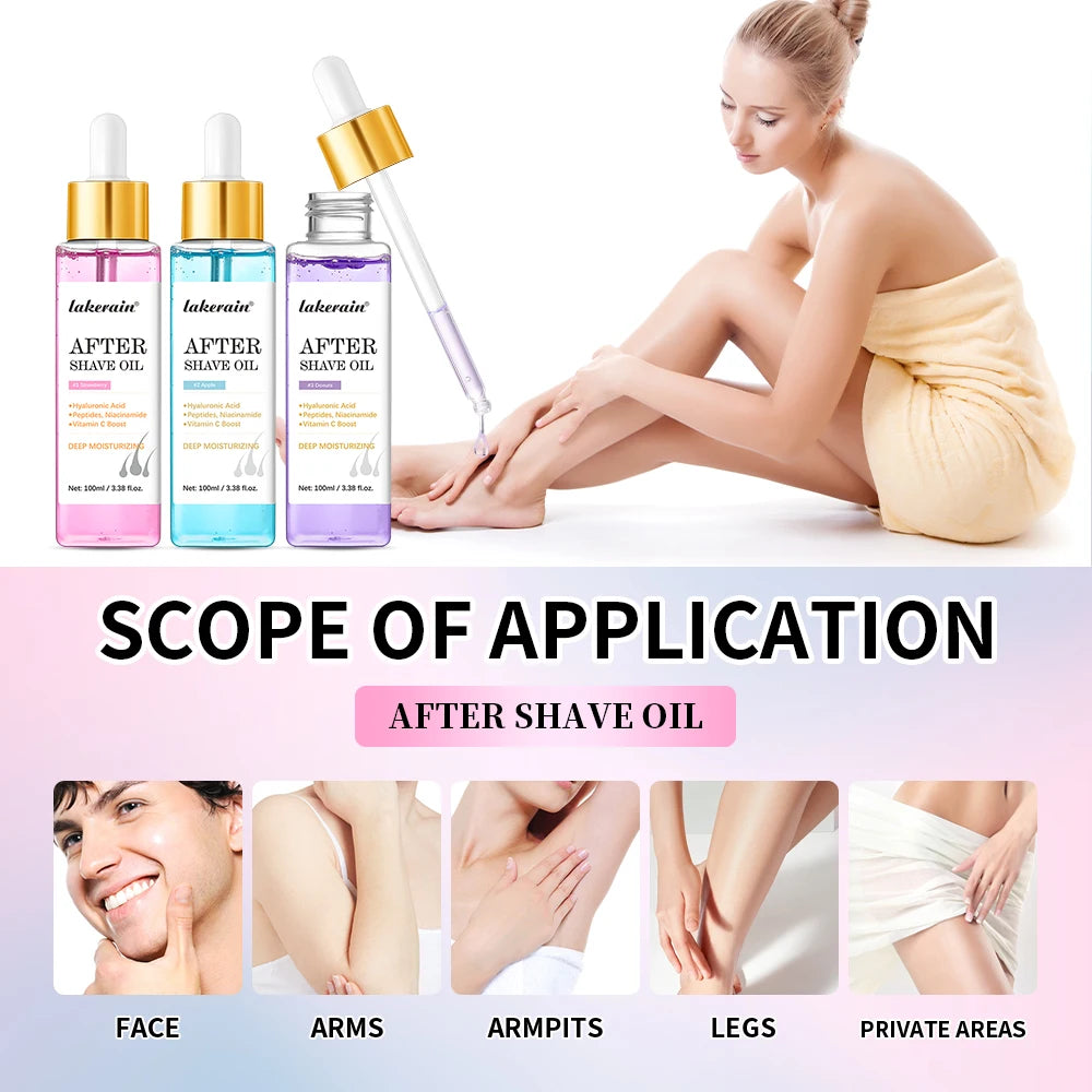 Strawberry After Shave Oil women For Smooth Skin Moisturizes Soft Serve Shave Oil Truly After Shave Oil Strawberry ﻿Skincare Oasis Select