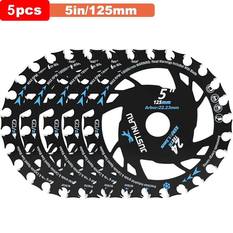 Energy Saving Lithium Saw Blades Energy Efficient Lithium Wood Cutting Saw Blades Woodworking Carpentry Specific Alloy Oasis Select 5in-5pcs