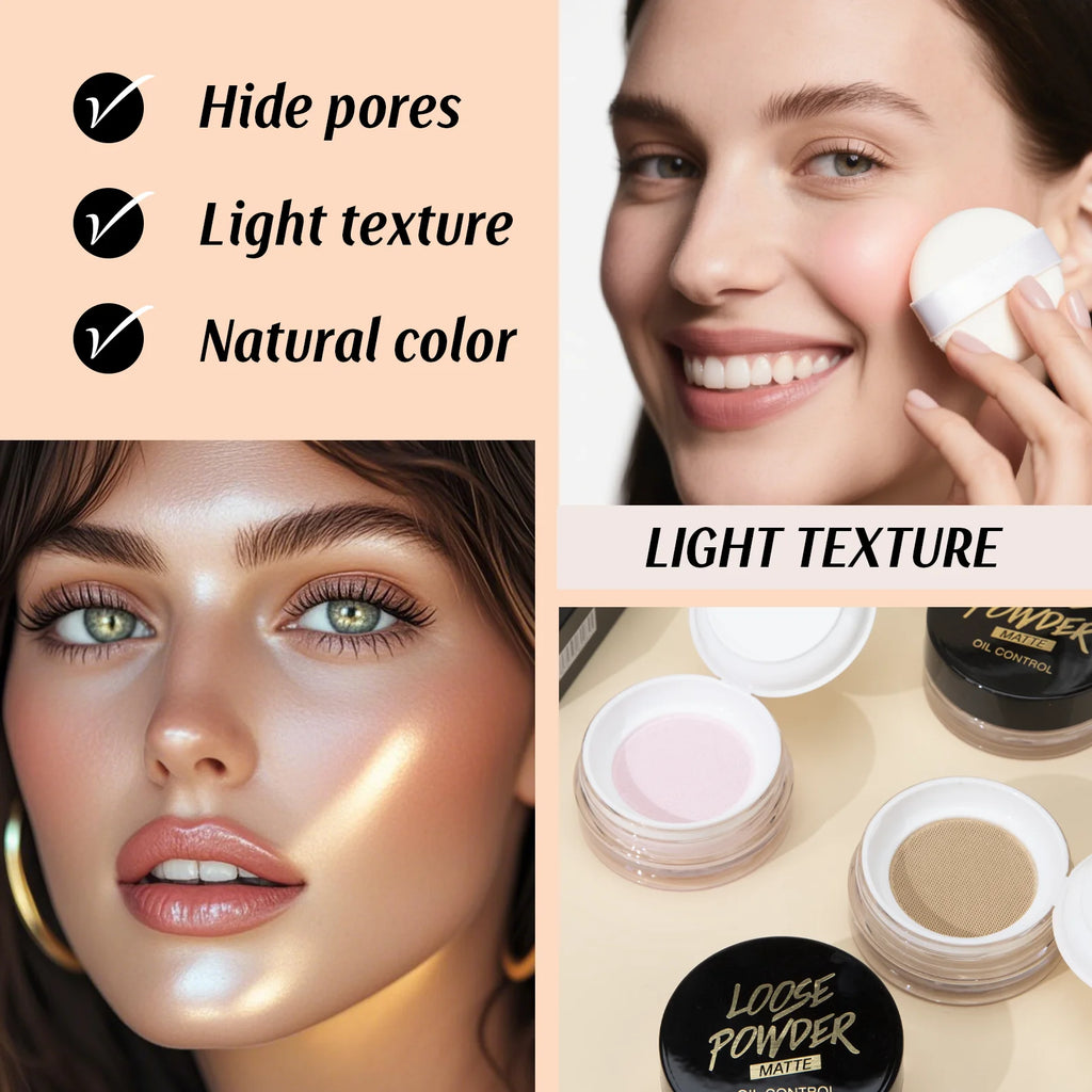 Hello Kiss Translucent Matte Setting Powder – Oil Control