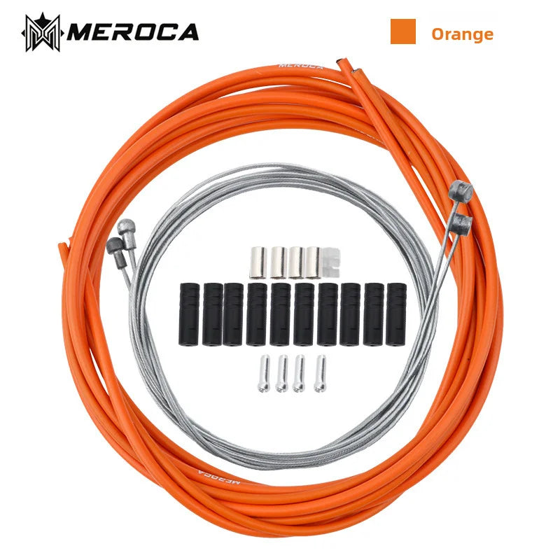 Bicycle brake cable tube, cable core, mountain bike shifting cable tube set, color, V disc brake universal Oasis Select orange