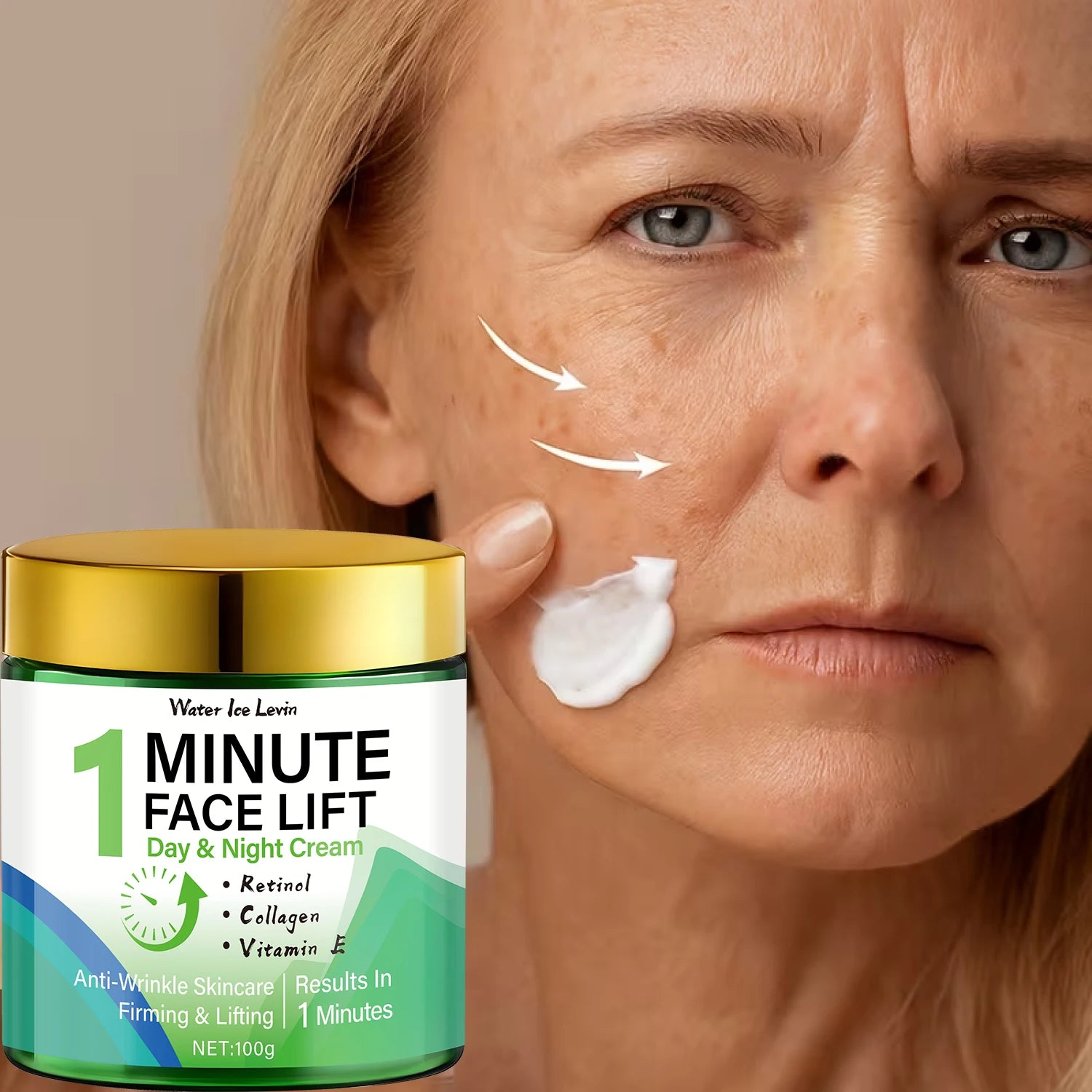 Minute Face Lift Day & Night Cream with Retinol & Collagen for Instant Firming & Deep Moisture. Oasis Select