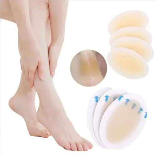 10PcsGel Heel Protector Foot Care Patches Adhesive Blister Pad Hydrocolloid Heel Liner Shoes Stickers Pain Relief Plaster Oasis Select