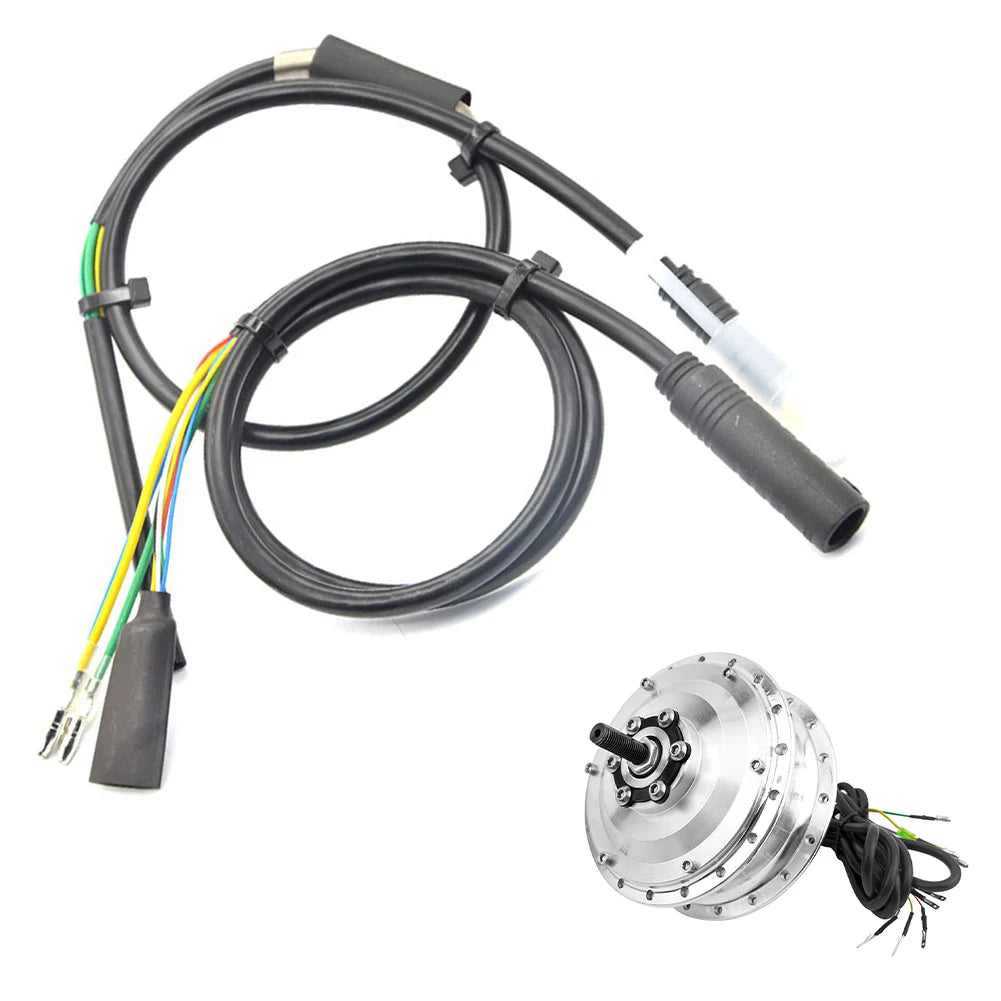 Electric vehicle 9pin motor cable brushless hub motor wire 50cm male female connectors waterproof fit 400W motor Oasis Select