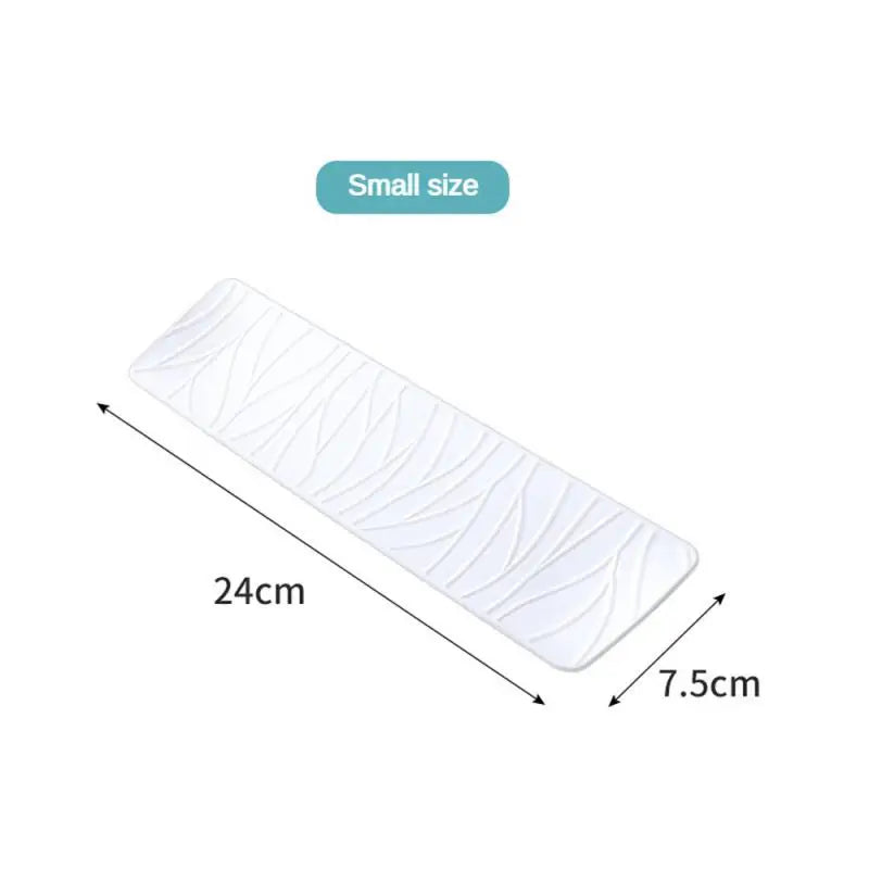 1Pcs Japanese Minimalist Wave Pattern Ceramic Plates Rectangular Serving Platters for Desserts Appetizers & Kitchen Dining Oasis Select White Small
