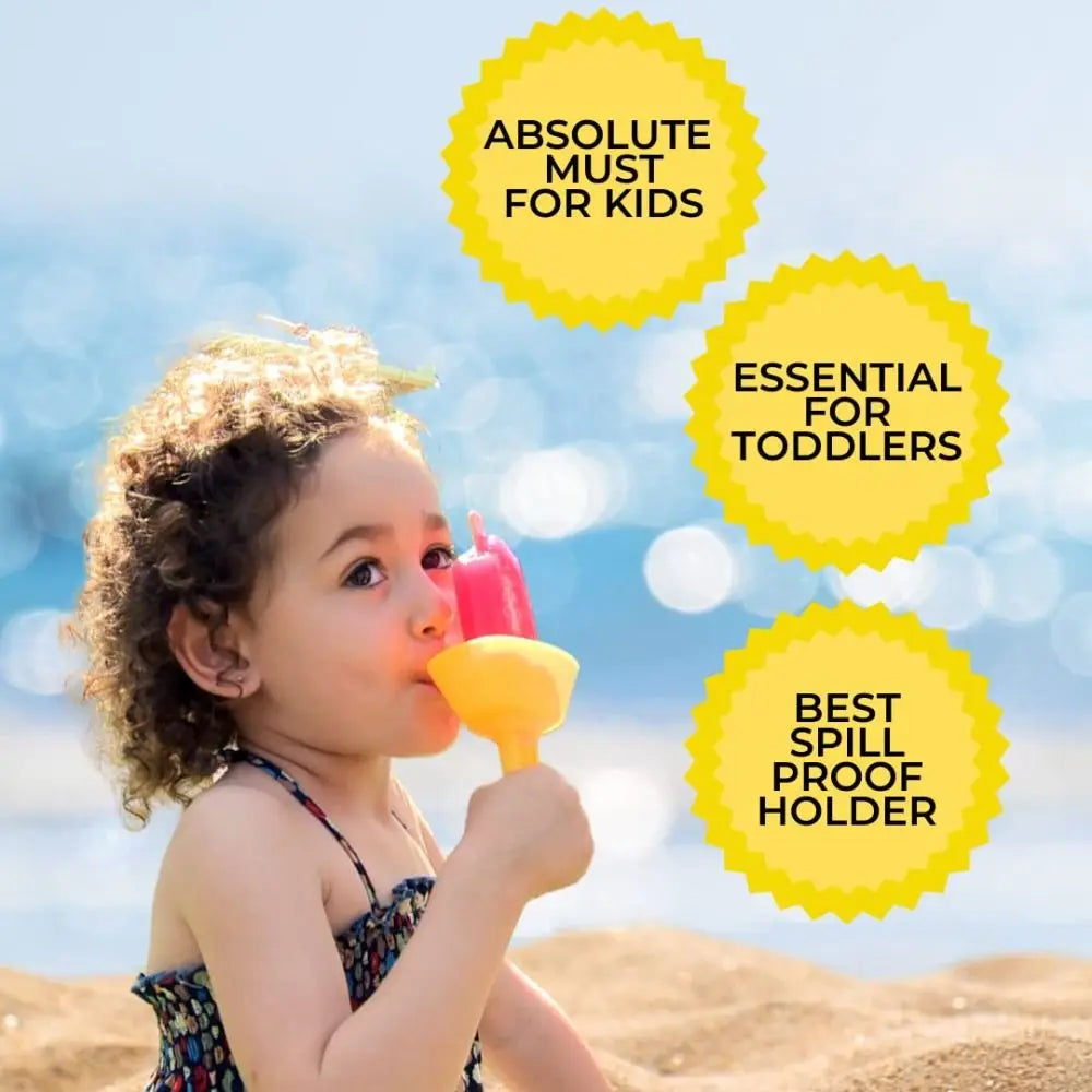 Portable Popsicle Protectors Drip Guard Holder Ice Cream Bracket Cartoon Style Anti-drip Tray Children Kids Home Party Necessity Oasis Select