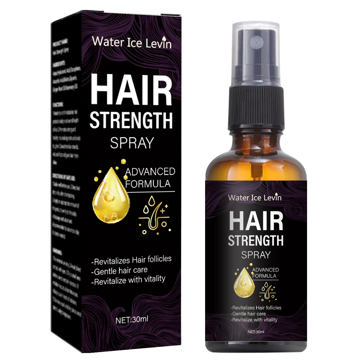 Biotin & Ginger Oil Hair Strength Spray – Roots & Shine Hair Strength Spray Oasis Select black 30ml
