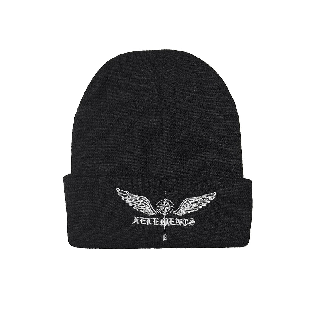 Alphabet Skull Wings Embroidered Hat Cold Hat Guapi Hat Love Embroidered Pure Acrylic Hat Trendy Brand Oasis Select