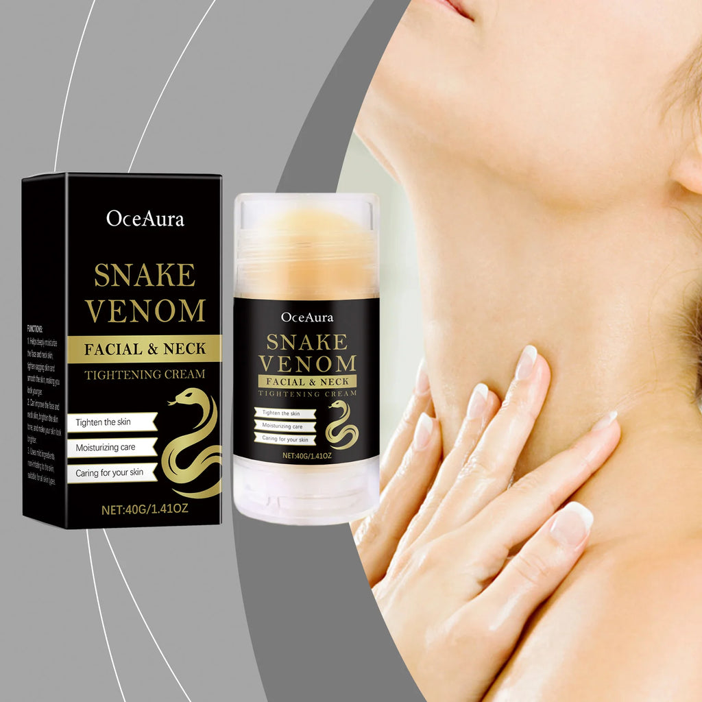 Snake Venom Neck Care Stick Lighten Fine Line Firming Moisturizer Prevent Double Chin Improve Loose Skin Lift Tighten Neck Cream Oasis Select