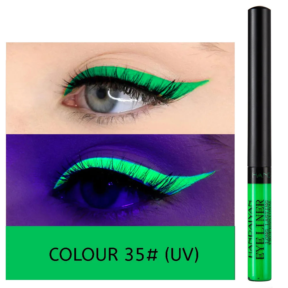 Handaiyan Neon UV Glow Liquid Eyeliner – Waterproof Matte