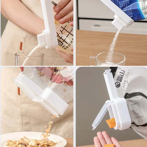 1/2pcs Food Bag Clips, With Lid Sealing Clips, Milk Powder Snack Clips Sealer, Kitchen Food Moisture-Proof Chips Milk Bag Clips Oasis Select