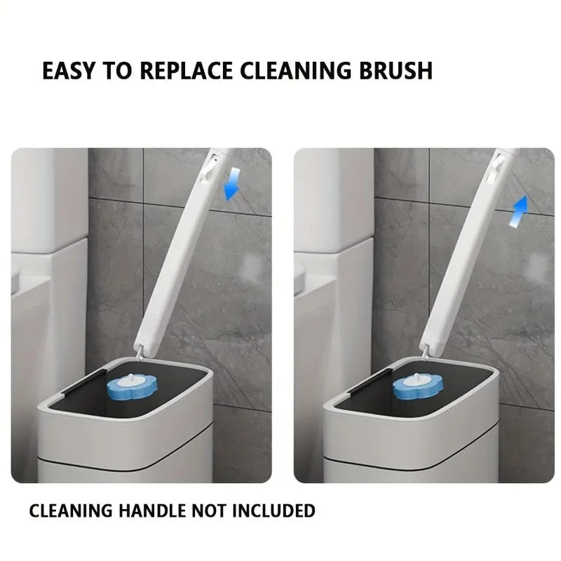 Bathroom Cleaning Brush with Disposable Replacement Brush Head Suitable for Sanitary Disposable Toilet Cleaning Brush Oasis Select