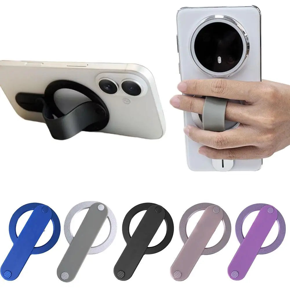 Magnetic Phone Holder & Wrist Strap Stand – MagSafe Compatible