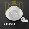 Separable Wall Hole Decorative Cover Protective Vents Decor Cap PP Plastic Plug 40 50 60 70 80 100mm Junction Box Outlet Cover Oasis Select B - 50mm 1pcs