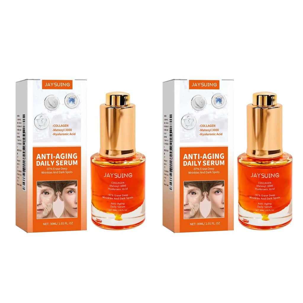 Collagen Firming Face Serum W-rinkles Removal Firming Lifting Anti A-ging Fade Fine Lines Essence Brighten Moisturizing Serum Oasis Select 2Pcs 30ml Boxed