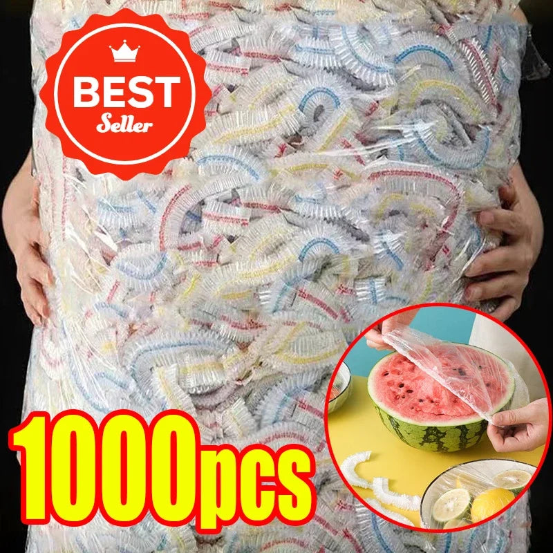 Reusable Disposable Food Cover Plastic Wrap Durable Elastic Food Lids for Bowls Elastic Plate Covers for Kitchen Food Saver Bag Oasis Select
