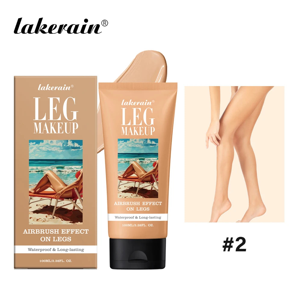 100ml Leg Makeup Long-lasting Waterproof And Anti-Transfer Concealer Even Skin Tone Wheat Tan Brown Liquid Foundation Oasis Select 100ml NO.2