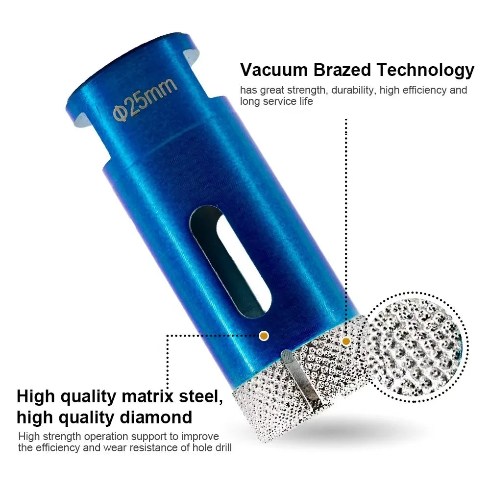 JUSTINLAU Dry Diamond Drilling Core Ceramic Tile Hole Saw Cutter Granite Marble Drill Bits Tiles Crowns with M14 Thread Opener Oasis Select