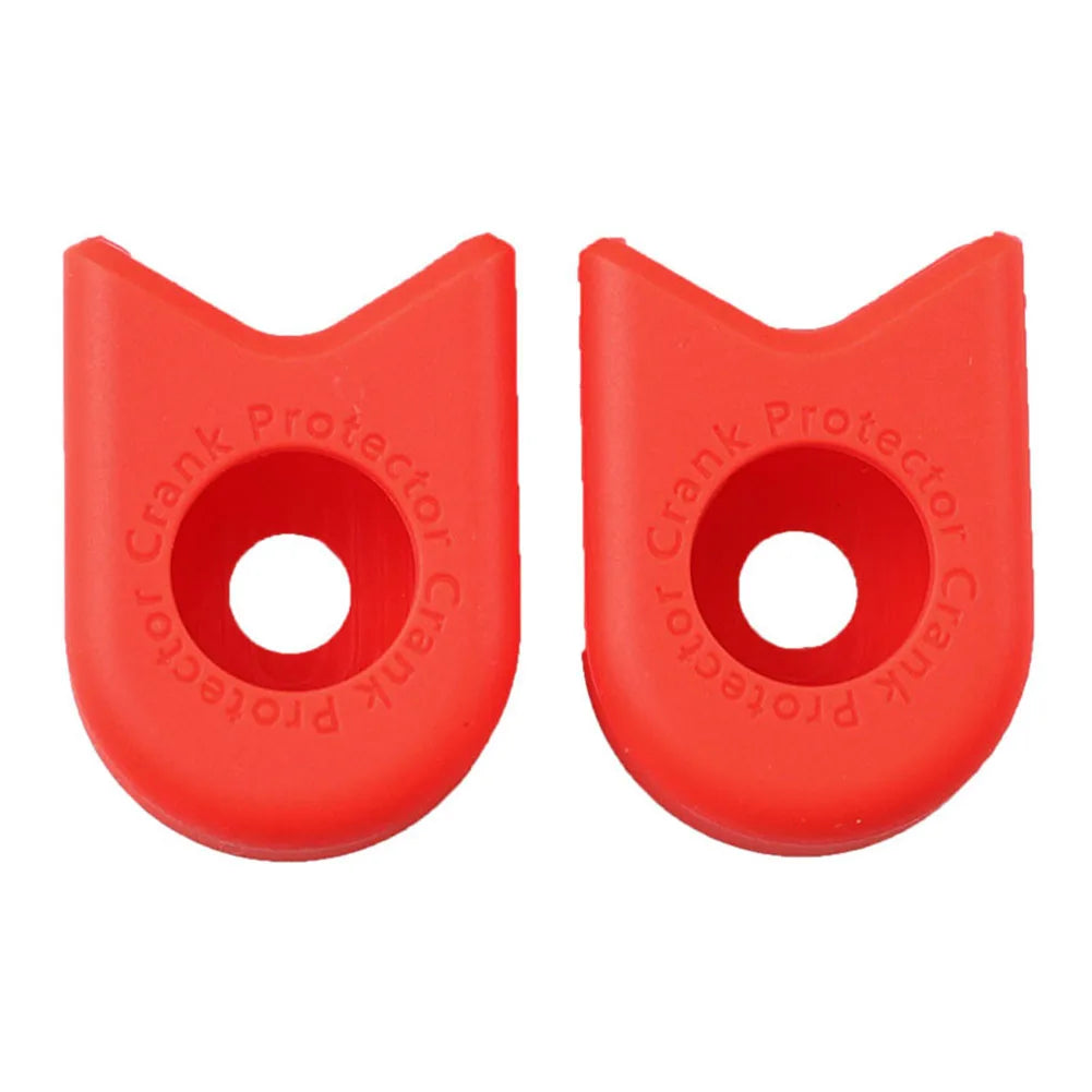 Crankarm Cover Crank Cover Functional High Quality Mountain Bike Silicon Useful Bicycle Case Cover Crankarm Cycle Oasis Select 2pcs Red