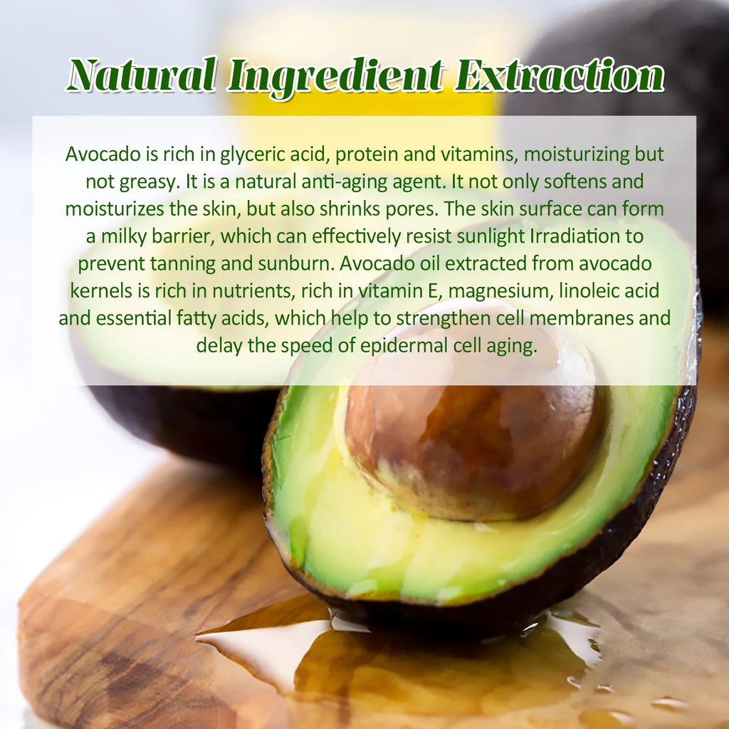 30ml Avocado Face Essence Moisturizing Anti-Aging Whitening Repairing Elastic Facial Serum Skin Care Oasis Select
