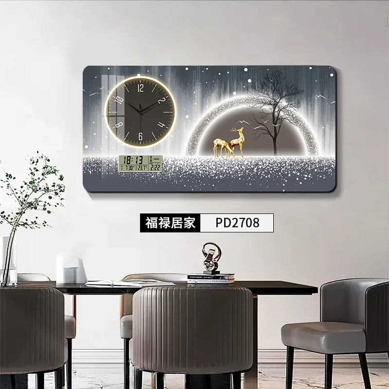 Perpetual Calendar Large Size Electric Meter Box Decorative Picture Wall Clock Distribution Box Block Decorative Wall Clock Oasis Select PD2708 85x45cm