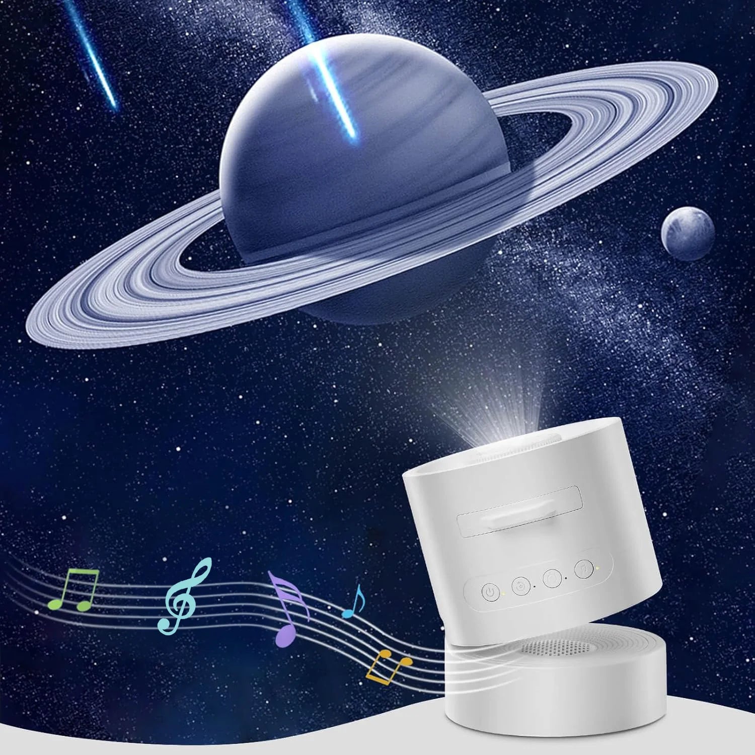 Projector Night Light USB Powered Starry Light Projector 360 ° Rotate Saturn-Galaxy Projector for Kid's Bedroom Gifts Home Decor Oasis Select