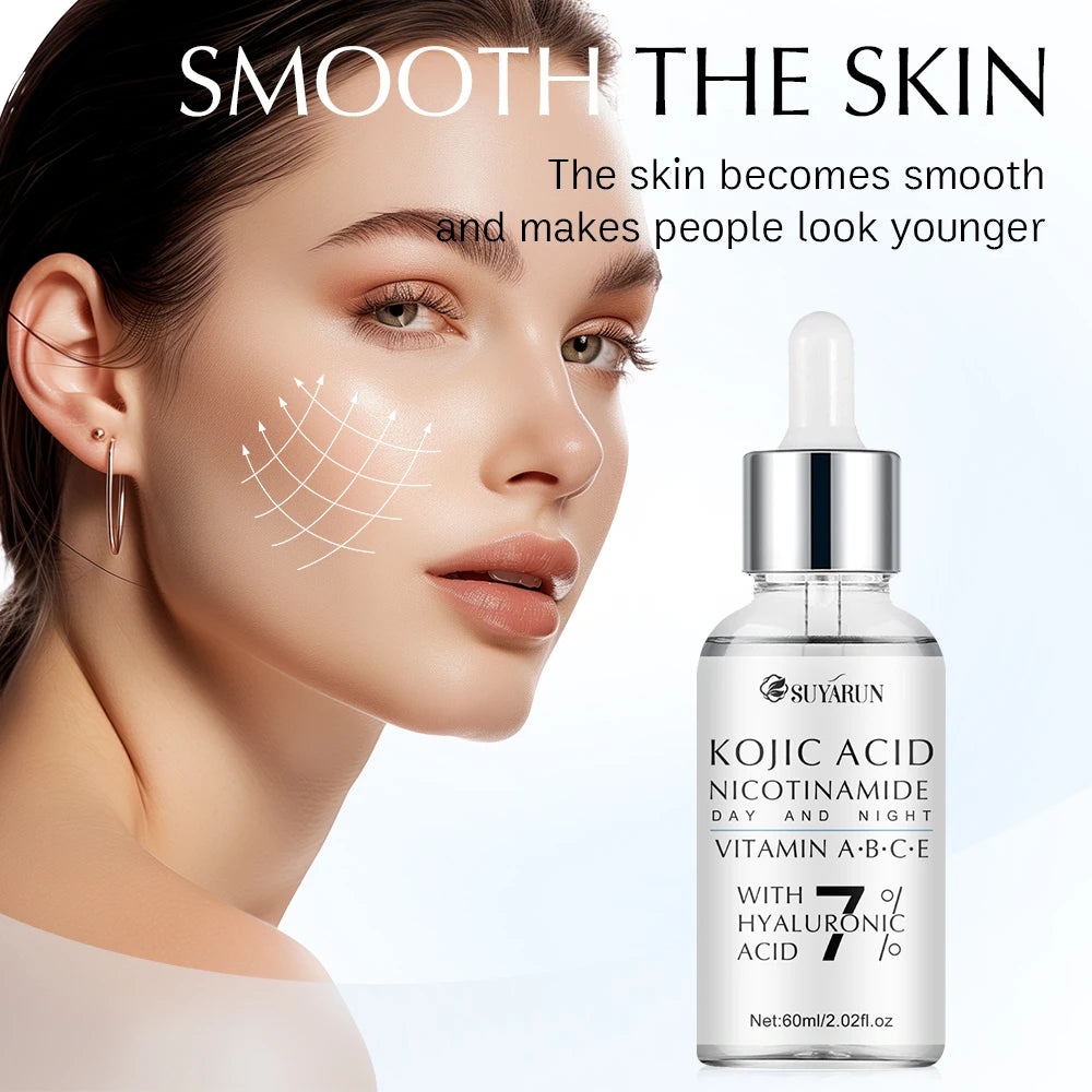 SUYARUN Kojic Acid & Niacinamide Brightening Serum - Hydrating Anti-Aging Face Treatment for Dark Spots, Even Skin Tone. Oasis Select