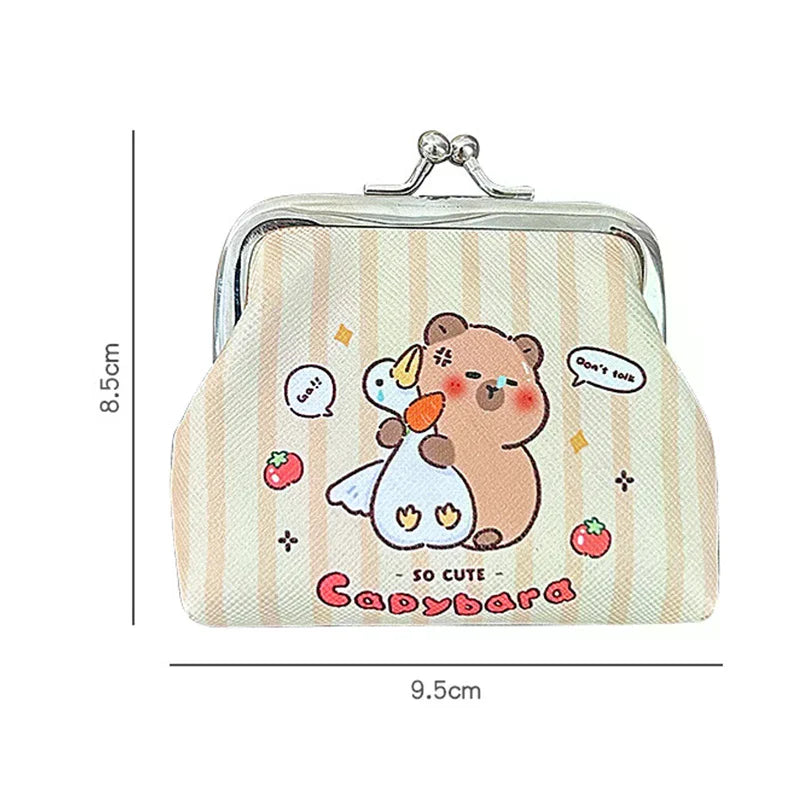 Cute Capybara Mini Coin Purse – PU Wallet for Kids & Gifts Mini Coin Purse Oasis Select