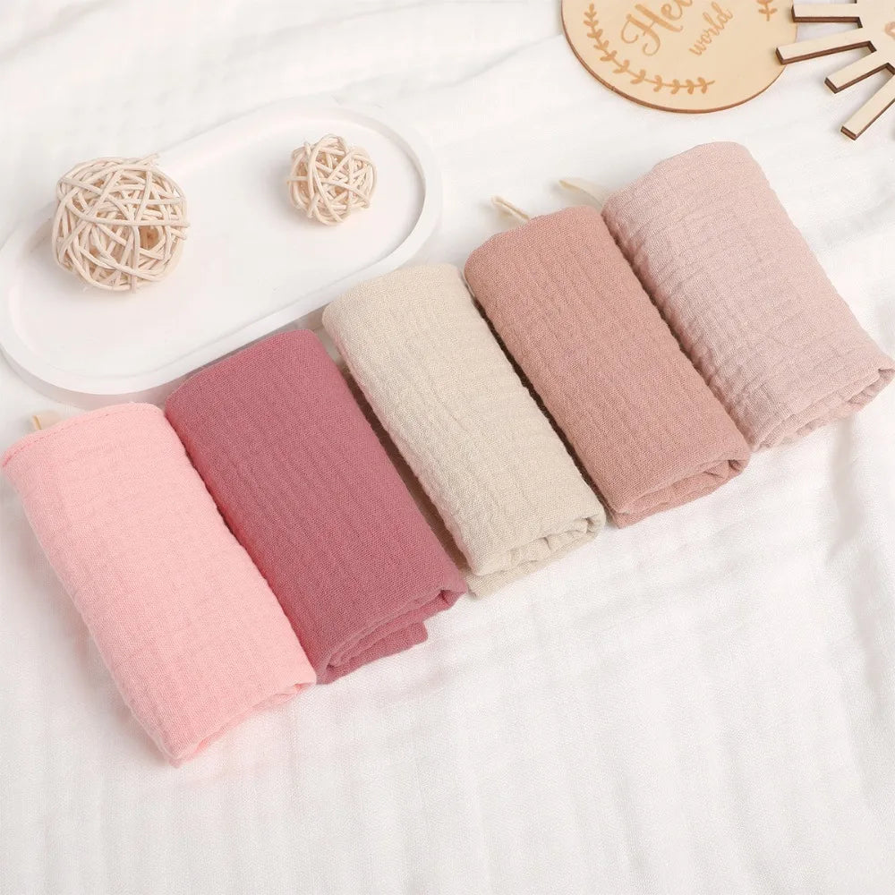 4-Layer Pure Cotton Baby Washcloth Soft Absorbent Square Towels Gauze