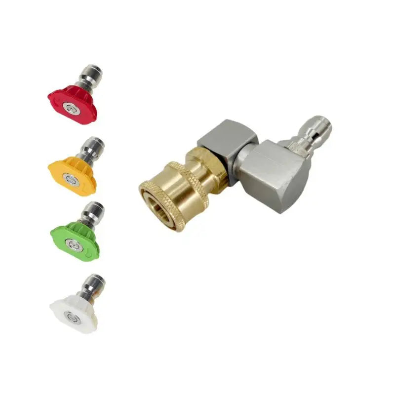 "360-Degree Spinning Pressure Washer Gun Fitting, 1/4" Quick Connection for Car Wash - Waterproof, Water-Efficient Oasis Select B2