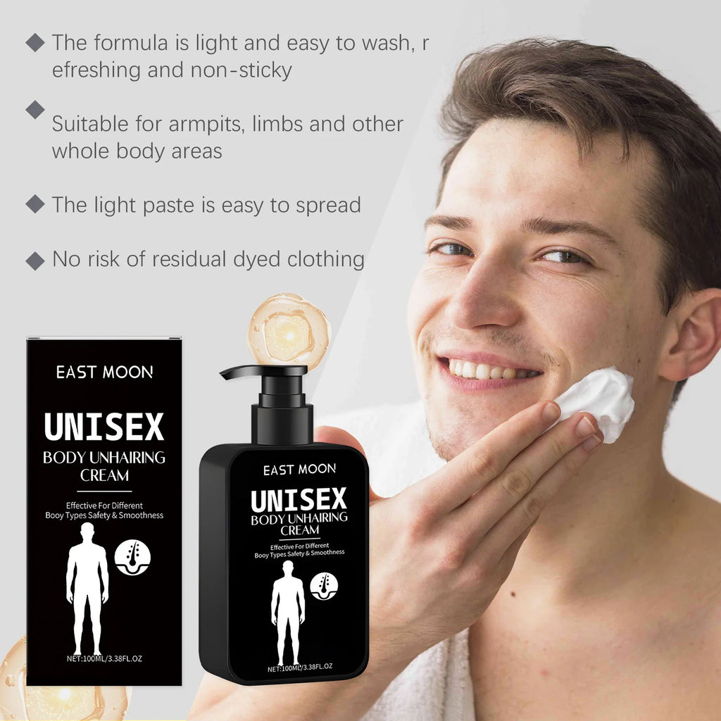 East Moon Painless Hair Removal Cream & Growth Inhibitor 100ml Hair Removal Cream Oasis Select
