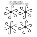 4pc Plant Fixing Clip Plant Climbing Support Frame Flower Stem Folding Frame Stem Finishing Period Gardening Tools and Equipment Oasis Select Black-4pcs