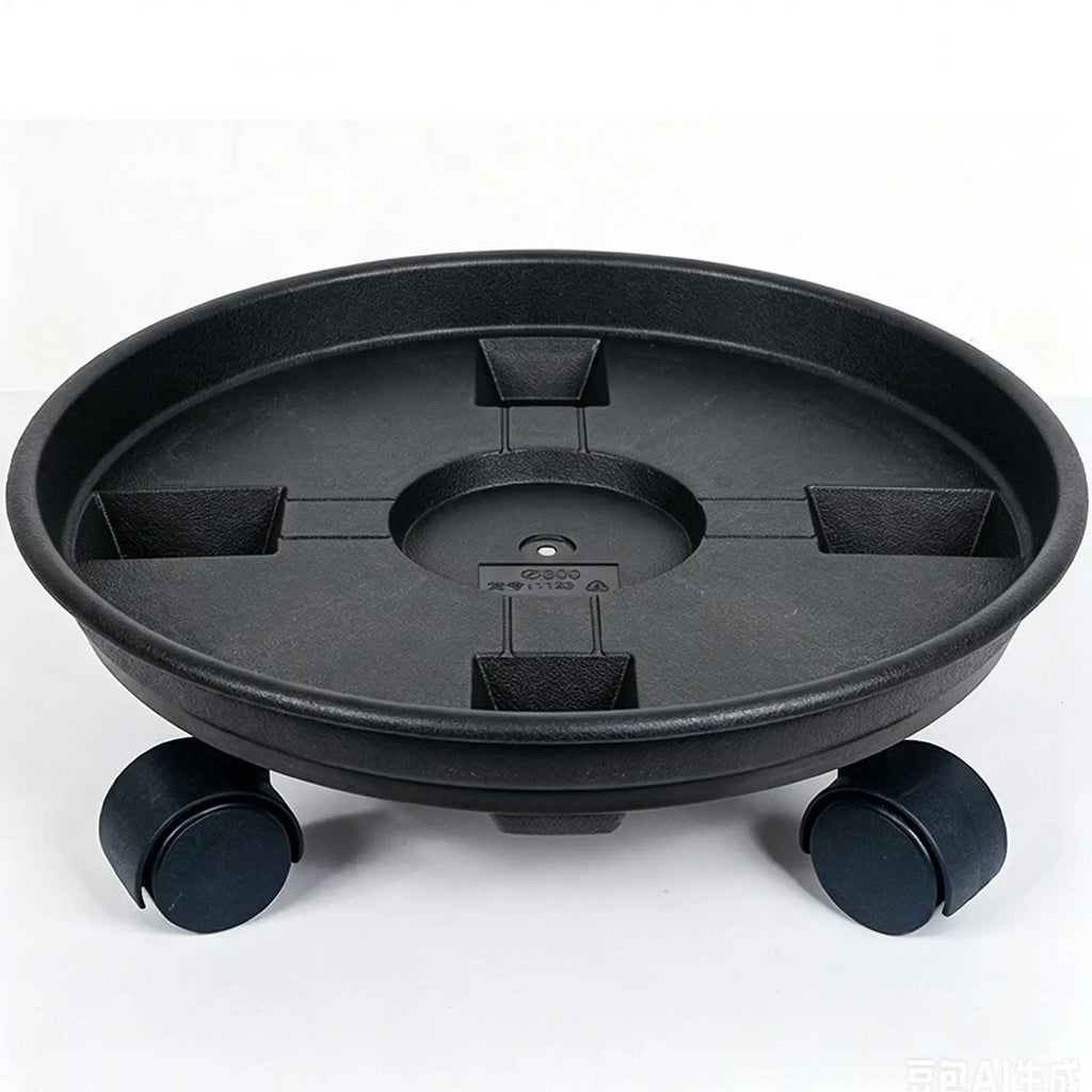 Universal Flower Pot Wheels Round Plastic Tray Heavy Duty Flower Pot Rack Plant Movable Rolling Potted Plant Stand With Rollers Oasis Select