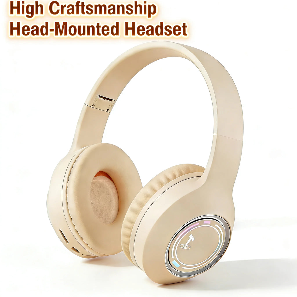M3 LED Light‑emitting Bluetooth Headset Foldable TYPE‑C Charging Gaming Office Headphones Oasis Select