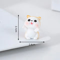 Naughty Resin Small Cat Figurine Mini Cartoon Kitten Ornaments 3D Cat Desktop Decoration Creative Car Mounted Figurines Oasis Select Style A