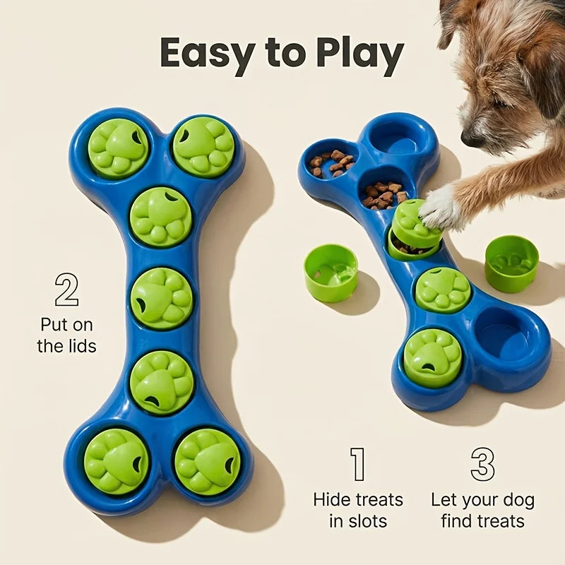 Toys for Relieving Dog Separation Anxiety,Treat-dispensing Puzzle Feeders, Anti-choke Slow-eating Bowls and Food-hiding Training Oasis Select