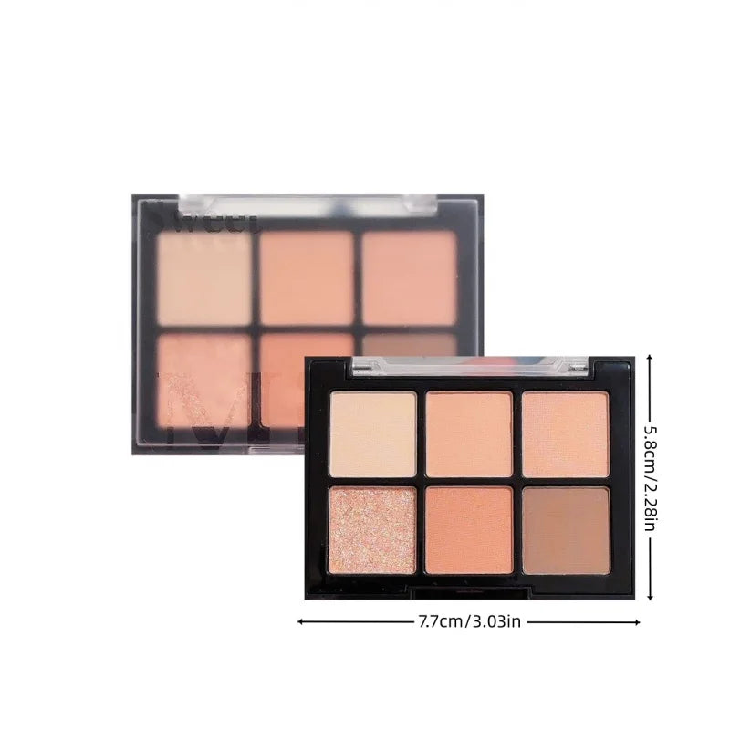 Sweet Mint 6-Color Eyeshadow Palette – Matte & Shimmer #705
