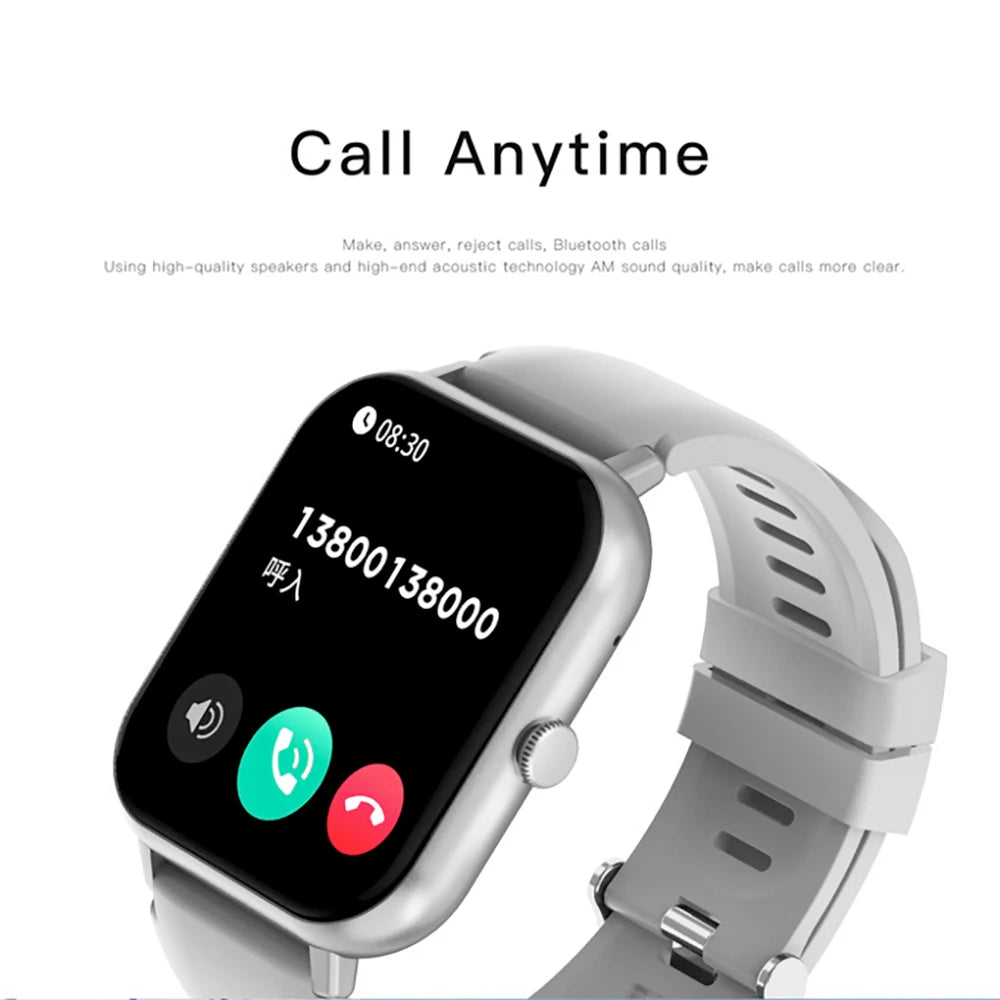 Blue Tooth Call Women Smart Watch 24H Health Monitor 100+ Sport Modes Waterproof Music Men Lady Smartwatch Information Push Oasis Select