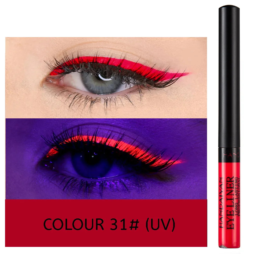 Handaiyan Neon UV Glow Liquid Eyeliner – Waterproof Matte