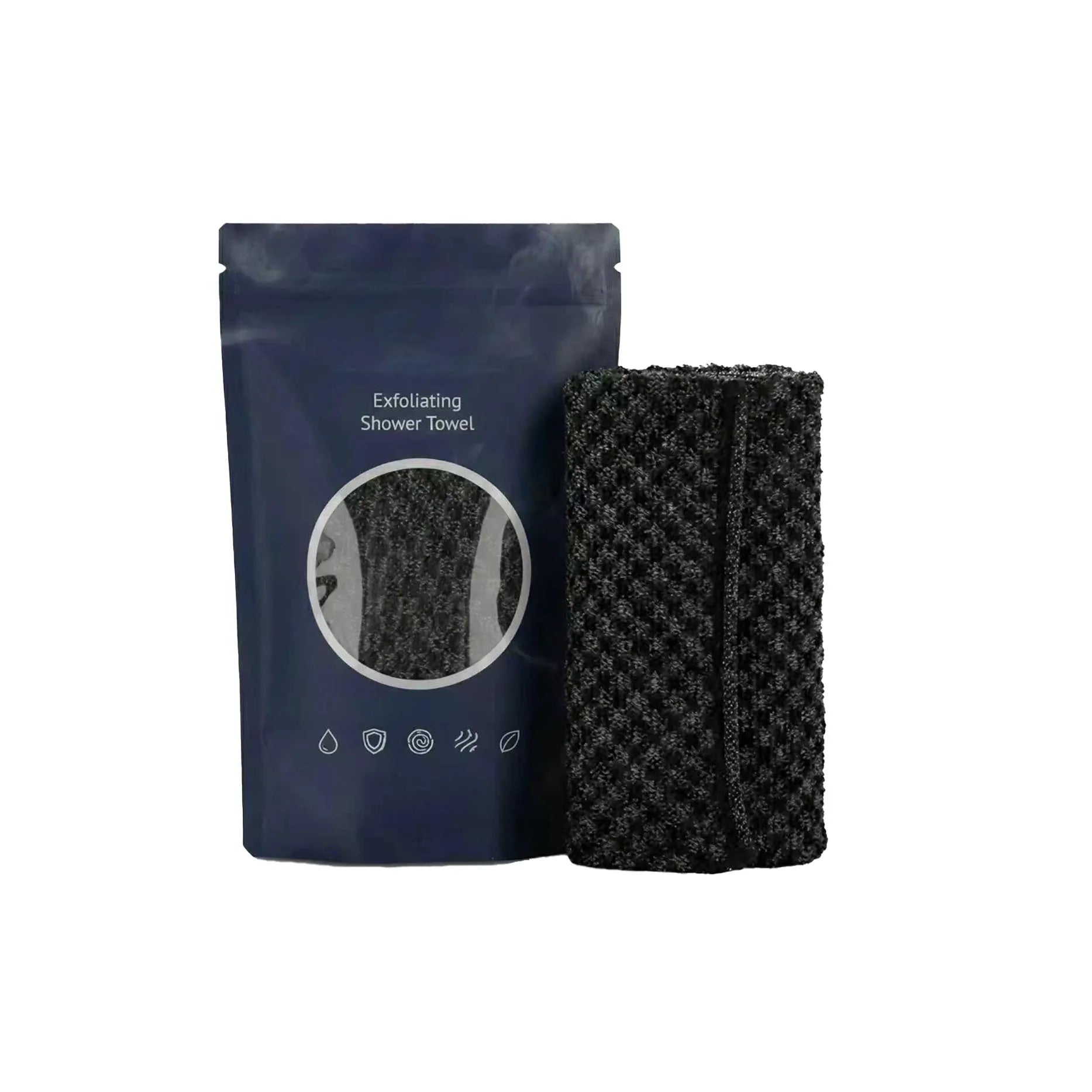 Exfoliating Body Scrub Towel – Nylon Deep Cleanse Bath Cloth Exfoliating Bath Cloth Oasis Select 1pc