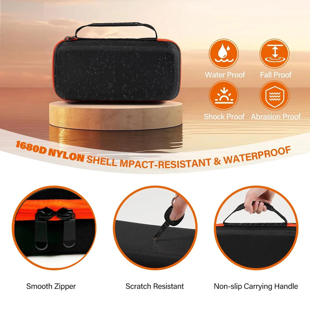 Wireless Microphone Hard Case Mic Travel Bag 2 Slots for JBL Wireless Two Microphone System for JBL PartyBox Wireless Microphone Oasis Select