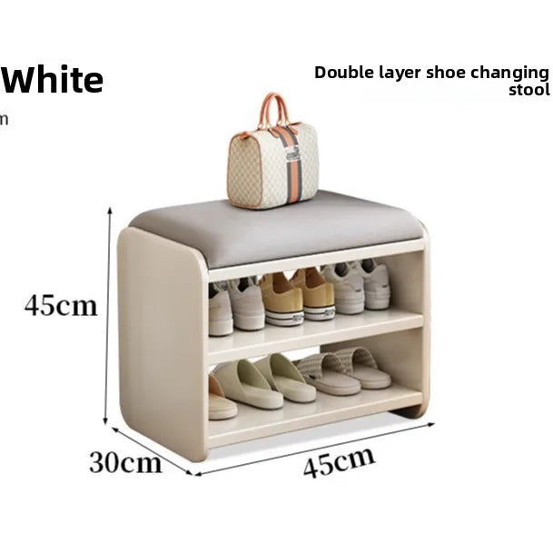 The shoe cabinet changing stool at home, the shoe rack, and the seat stool are integrated into the door. Long strip shoe stool Oasis Select White 45cm