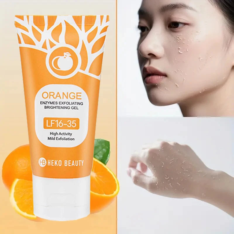 Orange Exfoliating Gel 50g, Exfoliation, Dead, Removal Deeply Cleansing, Long-Lasting,Moisture Cleanses Pores,Safe for Full Body Oasis Select